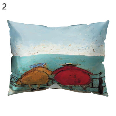 

Bike Beacon Sea Moon Elephant Pillow Case Cushion Cover Sofa Bed Car Cafe Decor
