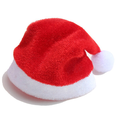 

10Pcs\Set Christmas Santa Hat Cup Hat 11X7Cm Mini Santa Cover Christmas Gift Christmas Wine Bottle Cover Decoration