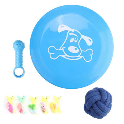

Greensen Dog Pet Toy Flying Disc String Ball Pacifier Teeth Cleaning Chewing Biting Toys Kit