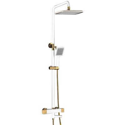 

XOJOYXIONGJIANGYUAN Temperature control three-way square tube shower 10138