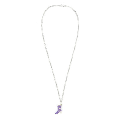 

fashion High heeled oi Boots Shape Zinc Alloy Necklaces Pink European style Pendants Charms Jewelry drops
