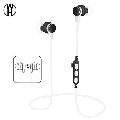 

WH MS-T1 Hanging-ear sport subwoofer magnetic card wireless Bluetooth headphone for xiomi samsung huawei iphone