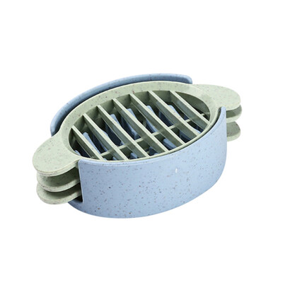 

3 in 1 Wheat Straw Boiled Egg Slicer Cutter Divider Kitchen Gadget Cooking Tool