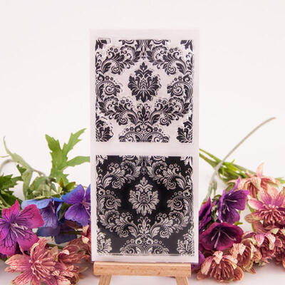 

Flower Printed DIY Scrapbooking Plastic Embossing Template Folder Stencil