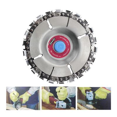 

〖Follure〗Angle Grinding Chain Plate Woodworking Chain Plate 4 Inch Grinder Disc 22 Tooth