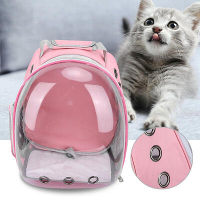 

Greensen Portable Breathable Pet Outdoor Carrying Bag PVC Transparent Window Backpack