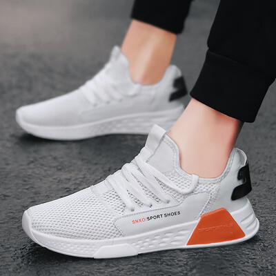 

Mens shoes autumn white shoes wild shoes Korean trend mens canvas net shoes sports casual shoes
