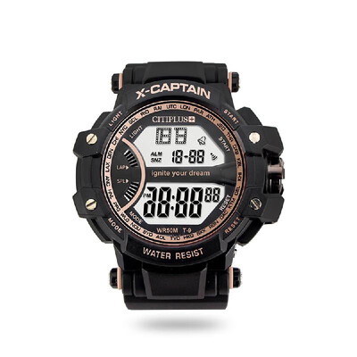 

CITIPLUS T-9 Analog Digital Men Women Watch Week Calendar Fashion Casual Sports Wristwatch 3ATM Waterproof Backlight Snooze Functi