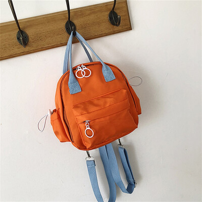 

Tailored Large Capacity Solid Color Waterproof Nylon Casual Backpack School Bag