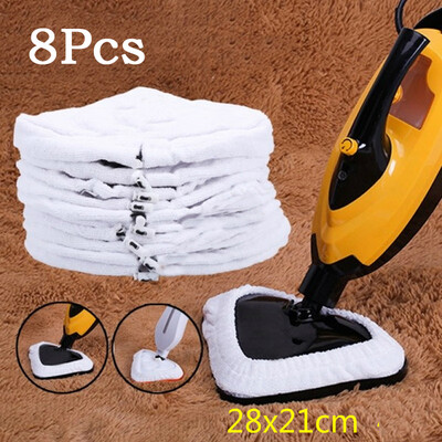 

8x Microfibre Cloth Cleaning Pad for Steam Floor Mop Steamer Cleaner Accessories