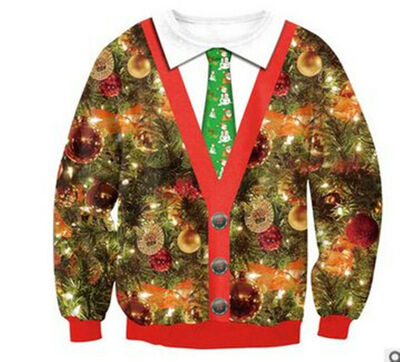 

UGLY XMAS Women Men Winter Warm CHRISTMAS SWEATER Santa Popular Sweatshirts