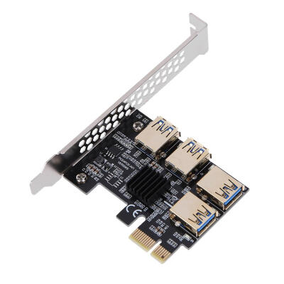 

PCI-E 1 to 4 PCI Express Riser Card PCI-E 1X to16X Adapter for BTC Miner