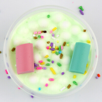 

Siaonvr Cute Candy Cotton Foam Strip Elasticity Slime Kids Relief Stress Toys Gift
