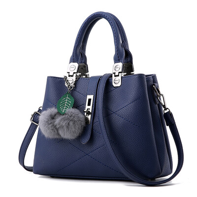 

Hair ball handbag fashion handbag tide simple European&American diagonal shoulder bag diagonal package