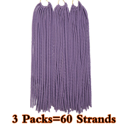 

3 Packs Dreadlocks Crochet Braids Soft Faux Locs Crochet Hair Synthetic Braiding Hair Bomba Goddess Locs Crochet Hair Braids