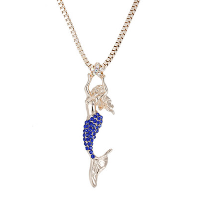 

New Fashion Mermaid Necklace Fashion New Sweater Pendant Neckalce Design Jewelry For Women Chain Neckgift