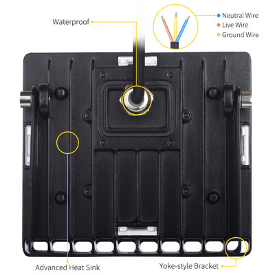 

2 Pack Security Lights Outdoor Landscape Floodlight for Yard Garden Garages