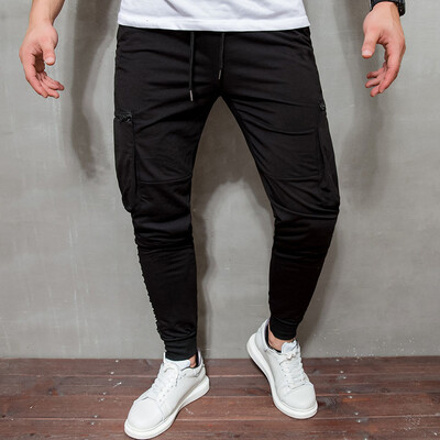 

Gobestart Mens Long Casual Sport Pants Slim Fit Plaid Trousers Running Joggers Sweatpants