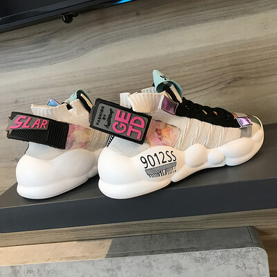 

Internet celebrity father shoes female breathable socks shoes 2019 spring&summer new style thick-soled muffin shoes leisure