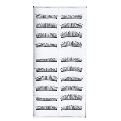 

10 Pairs Long False Eyelashes Makeup Natural Fake Black Eye Lashes