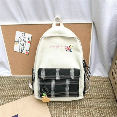

Junior high school schoolbag girl Korean version high school student campus Japanese backpack small fresh Shoulder Bag Girl tide