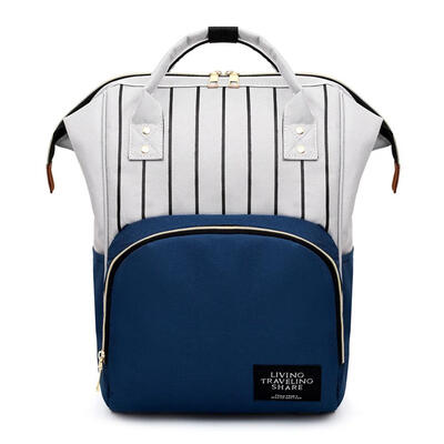 

Stripe Hit Color Mommy Backpacks Big Maternity Bags Baby Nursing Diaper Bag