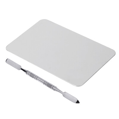 

Colour Palette Stainless Steel Rectangle Holeless Palette Plate Knife