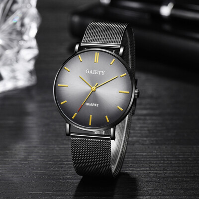 

〖Follure〗Fashion Casual Unobtrusive Simple Single Business Net With Strap Mens Watch