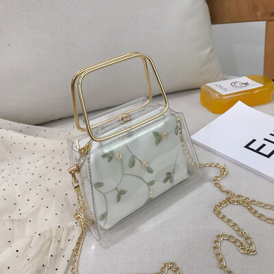 

Fashion exquisite chain shoulder bag 2019 new wild handbag female chic embroidered Sen fairy messenger bag