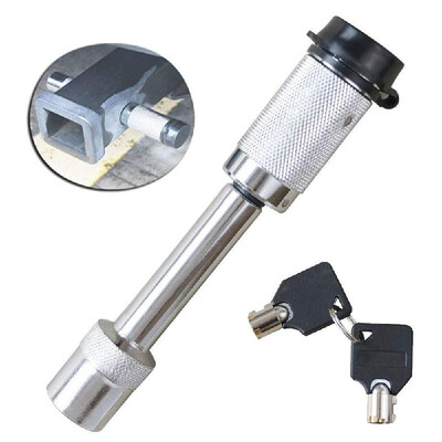 

Trailer Hitch Locking Two Keys 58" Steel Pure Copper Hook Anti-theft Latch Lock Cylinder Anti Rust Applicable For Saloon Cars Mob