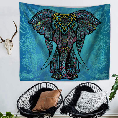 

Bohemia Tapestry Mandala Indian Elephant Wall Hanging Blankets Home Decor Polyester Beach Towel Yoga Mat Photograph Background