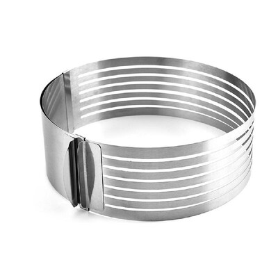 

Spot stainless steel mousse circle round cake mold 6 inch-8 inch adjustable layered telescopic baking tool 6-8 inches