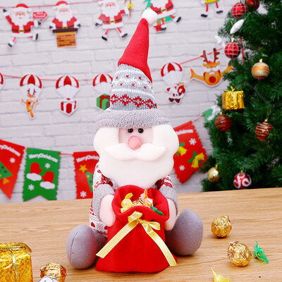 

Ke Liying Christmas Gift Child Christmas Gift Christmas Decoration Decoration Candy Bag Big Gift Bag Doll Old Man