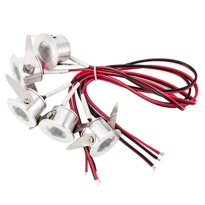 

5 X SMALL 12 VOLT LED MINI SPOT LIGHTS CAMPERVAN CARAVAN MOTORHOME - WARM LIGHT