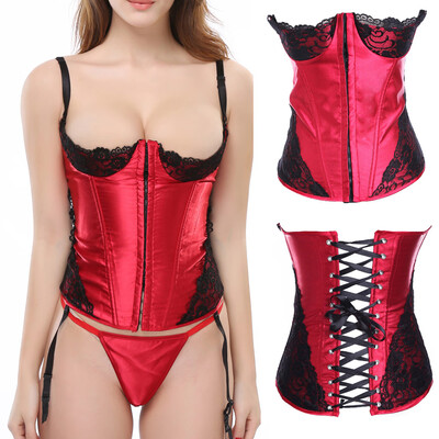 

〖Follure〗Women Underbust Lace Camisole Waist Trainer Corsets Shapewear Body Shaper