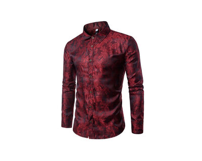 

Men Luxury Formal Shirt Long Sleeve Slim Fit Business Dress Shirts Top Casual