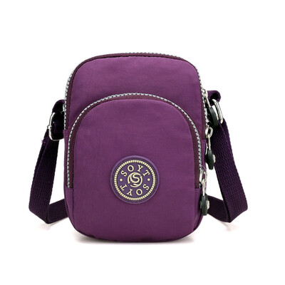 

Oxford Baggage Girls Middle-aged&Old-aged Baggage Mothers Mini Mobile Baggage Canvas Slant Baggage Net Red Baggage Leisure Bag