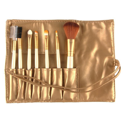 

Professional 7pcs Makeup Brush Set Tools Make-up Toiletry Kit Set with Case