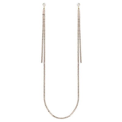 

EK595 Best Selling Full Rhinestone Long Earrings Hanging Neck One-piece Drop Earrings European Personality Elegant Earrings
