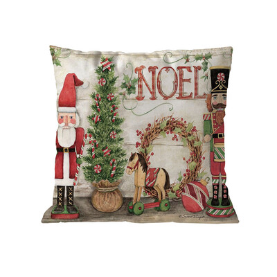 

Siaonvr Christmas Pillowcase Soft Sofa Cushion Home Decoration Pillow Case Waist Cushion