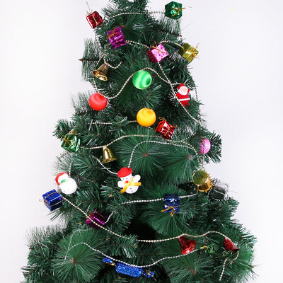 

Siaonvr Santa Claus Snowman Chain Christmas Tree Decor Bell Chain Candy Pendant