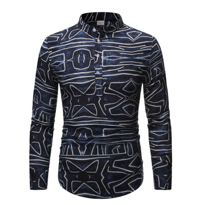 

Mens Casual Long Sleeve Tops Button Down Collar Plus Size Slim Shirts Blouse