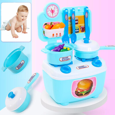 

Tailored Children Gift Play Kitchen Set Kids Pretend Toy Cooking Food Toys Educational