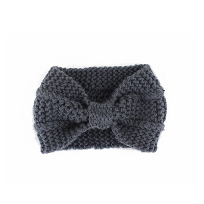 

Fashion Winter Warm Women Crochet Headband Solid Color Bow Knot Knitted Ear Warmer Headwrap Hair Band 14