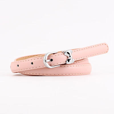 

Women Faux Leather Belts Candy Color Thin Skinny Waistband Adjustable Belt Dress Strap cinturon mujer cinto feminino belt