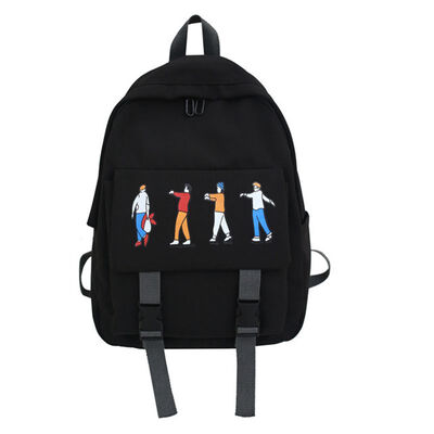 

Trendy schoolbag female college students double shoulder bag Korean version of high school brief ins campus style small fresh back