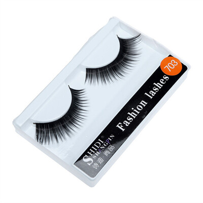 

〖Follure〗1 Pairs Long Makeup Cross Thick False 3D Dense Eyelashes Eye Lashes Nautral