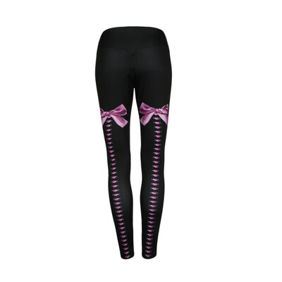 

Female Sexy Bandage Knot Printing Summer Leggins Women Workout Leggings Women Fitness High Waist Elastic Leggings
