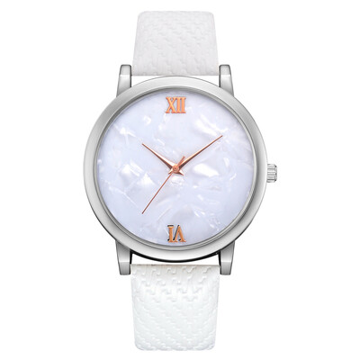 

Quartz watch Korean version of casual temperament female student quartz watch woven pattern belt watch
