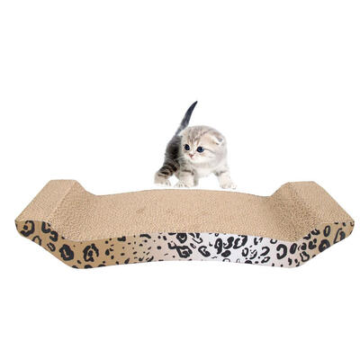

Ktaxon Panther Print Cat Toy Scratching Corrugated Board Scratcher Bed Pad with Catnip